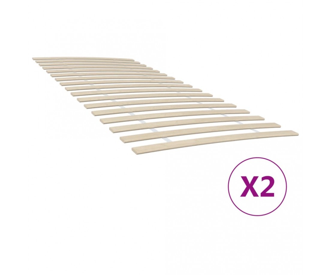 Lovos grotelės su 34 lentjuostėmis, 2vnt., 100x200 cm - Grotelės - 1 Lovos grotelės su 34 lentjuostėmis, 2vnt., 100x200 cm - Grotelės - 1