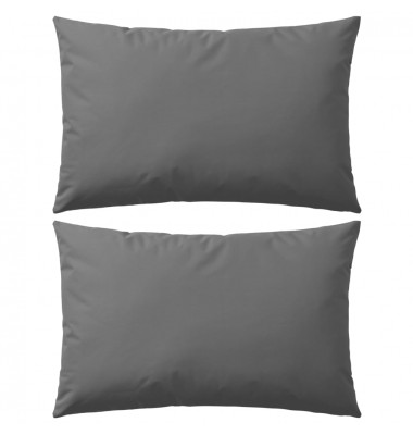  Lauko pagalvės, 2 vnt., pilkos, 60x40 cm - Dekoratyvinės pagalvėlės - 1