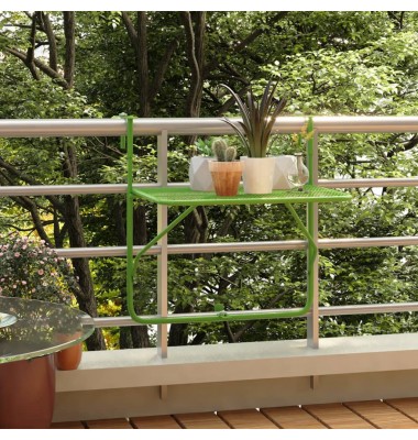  Balkono staliukas, žalios spalvos, 60x40cm, plienas - Lauko stalai, staliukai - 1