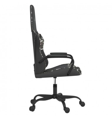  Masažinė žaidimų kėdė, juoda ir kamufliažinė, dirbtinė oda - Žaidimų kėdės - 4