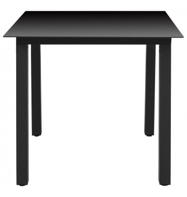  Sodo valgomojo baldų komplektas, 3 dalių, juodos spalvos  - Lauko baldų komplektai - 4