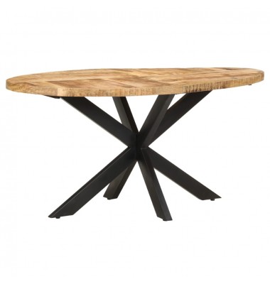  Valgomojo stalas, 160x90x75cm, neapdorota mango mediena - Stalai - 1