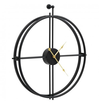  Sieninis laikrodis, juodos spalvos, 52cm, geležis - Laikrodžiai - 3