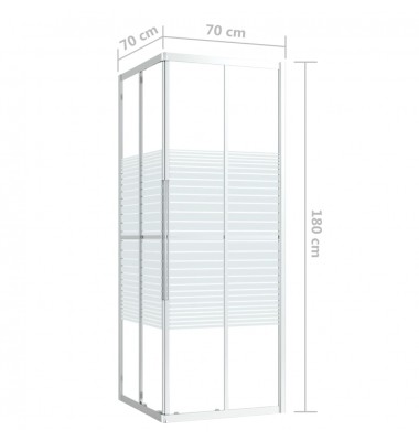  Dušo kabina, 70x70x180cm, vieno sluoksnio apsauginis stiklas - Dušo kabinos, durys - 9