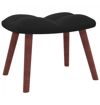  Supama kėdė su pakoja, juodos spalvos, aksomas - Supamos kėdės - 6