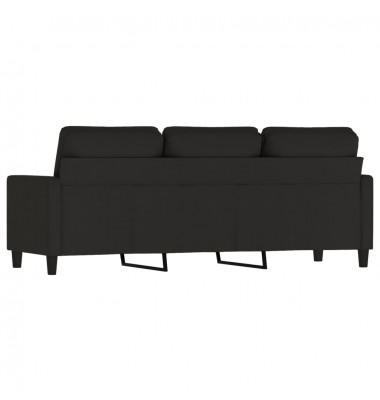  Trivietė sofa, juodos spalvos, 180cm, aksomas - Sofos, sofos-lovos - 5