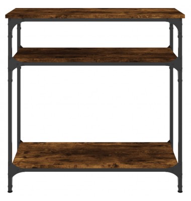  Konsolinis staliukas, dūminio ąžuolo, 75x29x75cm, mediena - Žurnaliniai staliukai - 4
