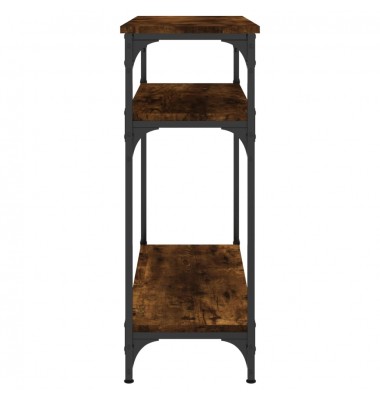  Konsolinis staliukas, dūminio ąžuolo, 75x29x75cm, mediena - Žurnaliniai staliukai - 5
