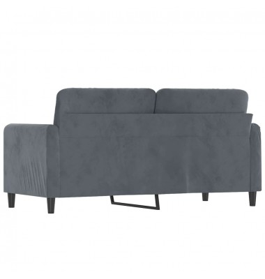  Dvivietė sofa, tamsiai pilkos spalvos, 140cm, aksomas - Sofos, sofos-lovos - 5