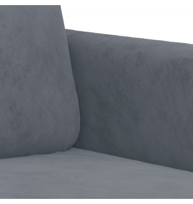  Dvivietė sofa, tamsiai pilkos spalvos, 140cm, aksomas - Sofos, sofos-lovos - 6