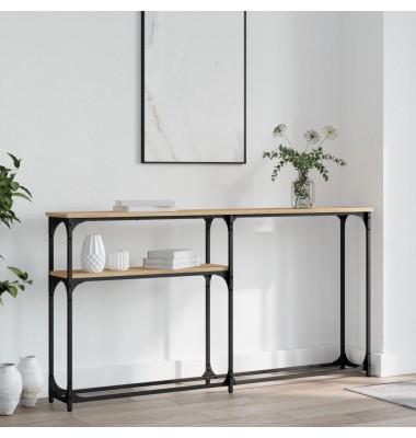  Konsolinis staliukas, ąžuolo, 145x22,5x75cm, apdirbta mediena - Žurnaliniai staliukai - 1