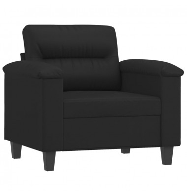  Krėslas, juodos spalvos, 60cm, dirbtinė oda - Sofos, sofos-lovos - 2