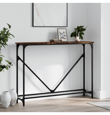  Konsolinis staliukas, dūminio ąžuolo, 102x22,5x75cm, mediena - Žurnaliniai staliukai - 1