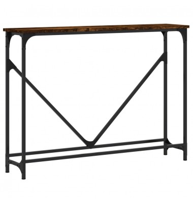  Konsolinis staliukas, dūminio ąžuolo, 102x22,5x75cm, mediena - Žurnaliniai staliukai - 2