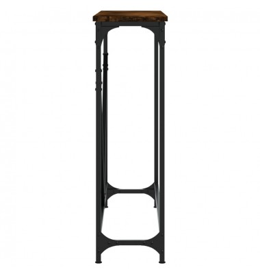  Konsolinis staliukas, dūminio ąžuolo, 102x22,5x75cm, mediena - Žurnaliniai staliukai - 5