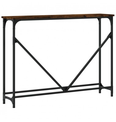  Konsolinis staliukas, dūminio ąžuolo, 102x22,5x75cm, mediena - Žurnaliniai staliukai - 6