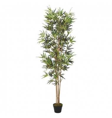  Dirbtinis bambukas, žalios spalvos, 180cm, 1104 lapai - Dirbtiniai augalai - 1