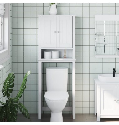  Lentyna virš tualeto BERG, balta, 60x27x164,5cm, mediena - Vonios baldų komplektai - 1