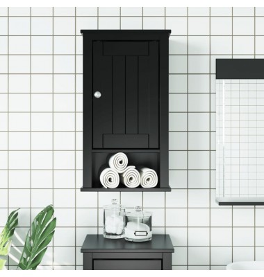  Sieninė vonios spintelė BERG, juoda, 40x27x71,5cm, pušis - Vonios baldų komplektai - 1