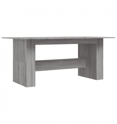  Valgomojo stalas, pilkas ąžuolo, 180x90x76cm, apdirbta mediena - Stalai - 2