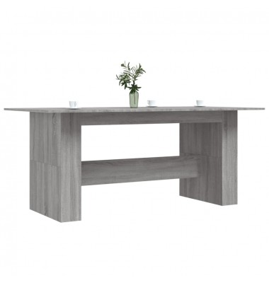  Valgomojo stalas, pilkas ąžuolo, 180x90x76cm, apdirbta mediena - Stalai - 3