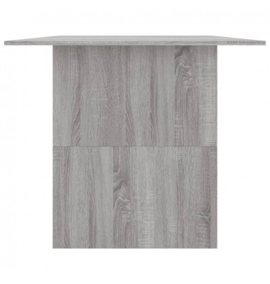  Valgomojo stalas, pilkas ąžuolo, 180x90x76cm, apdirbta mediena - Stalai - 5