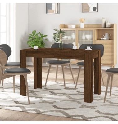  Valgomojo stalas, rudas ąžuolo, 120x60x76cm, apdirbta mediena - Stalai - 1