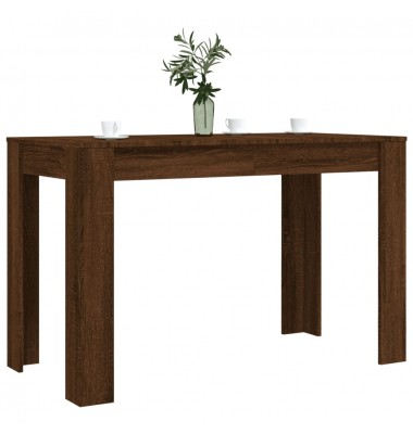  Valgomojo stalas, rudas ąžuolo, 120x60x76cm, apdirbta mediena - Stalai - 3