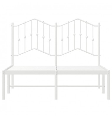  Metalinis lovos rėmas su galvūgaliu, baltos spalvos, 120x200cm - Lovos - 5