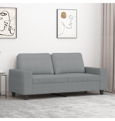  Dvivietė sofa, šviesiai pilkos spalvos, 140cm, audinys - Sofos, sofos-lovos - 1