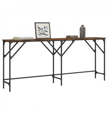  Konsolinis staliukas, dūminio ąžuolo, 180x29x75cm, mediena - Žurnaliniai staliukai - 1