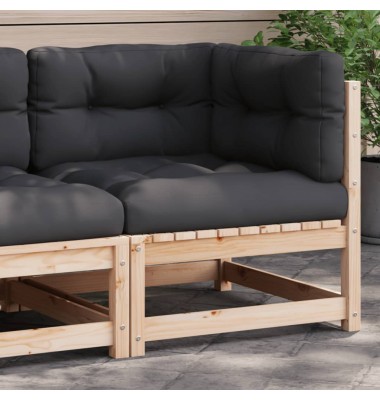  Kampinė sodo sofos dalis su pagalvėlėmis, pušies masyvas - Moduliniai lauko baldai - 1