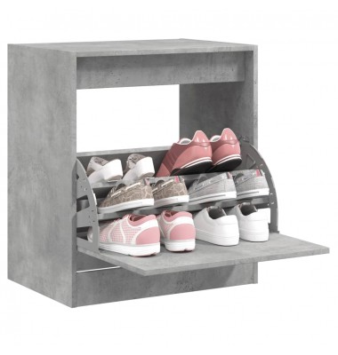  Spintelė batams, betono pilka, 60x42x69cm, apdirbta mediena - Spintelės ir lentynos batams - 1