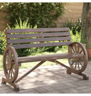  Dvivietis sodo suoliukas, eglės medienos masyvas - Lauko kėdės - 1