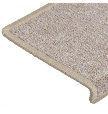  Laiptų kilimėliai, 15vnt., taupe spalvos, 65x21x4 cm - Laiptų kilimėliai - 6