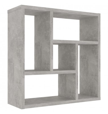  Sieninė lentyna, betono pilkos spalvos, 45,1x16x45,1cm, MDP - Pakabinamos lentynos, spintelės - 2