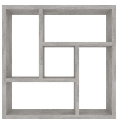 Sieninė lentyna, betono pilkos spalvos, 45,1x16x45,1cm, MDP - Pakabinamos lentynos, spintelės - 4