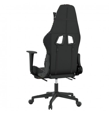  Masažinė žaidimų kėdė, juoda/kamufliažinė, dirbtinė oda - Žaidimų kėdės - 6