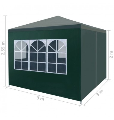  Proginė palapinė, 3x3m, žalia - Lauko pavėsinės - 8