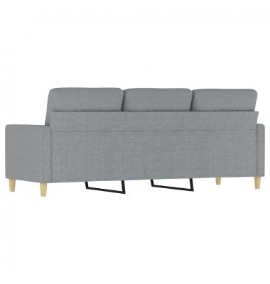  Trivietė sofa, šviesiai pilkos spalvos, 180cm, audinys - Sofos, sofos-lovos - 5