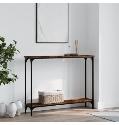  Konsolinis staliukas, dūminio ąžuolo, 100x22,5x75cm, mediena - Žurnaliniai staliukai - 1