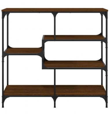  Konsolinis staliukas, rudas ąžuolo, 103x32x95cm, mediena - Žurnaliniai staliukai - 4
