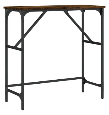  Konsolinis staliukas, dūminio ąžuolo, 75x32x75cm, mediena - Žurnaliniai staliukai - 2
