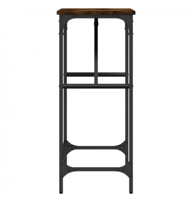  Konsolinis staliukas, dūminio ąžuolo, 75x32x75cm, mediena - Žurnaliniai staliukai - 5