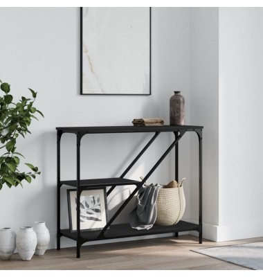  Konsolinis staliukas, juodas, 88,5x30x75cm, apdirbta mediena - Žurnaliniai staliukai - 1