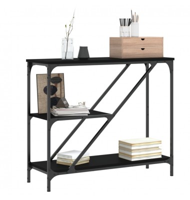  Konsolinis staliukas, juodas, 88,5x30x75cm, apdirbta mediena - Žurnaliniai staliukai - 3