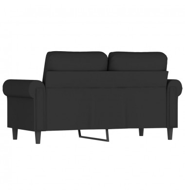 Dvivietė sofa, juodos spalvos, 120cm, aksomas - Sofos, sofos-lovos - 5
