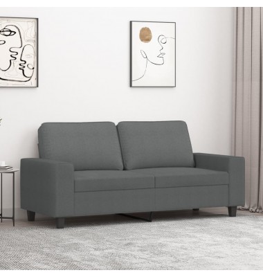  Dvivietė sofa, tamsiai pilkos spalvos, 140cm, audinys - Sofos, sofos-lovos - 1