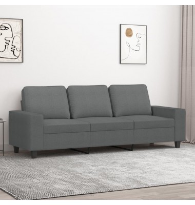  Trivietė sofa, tamsiai pilkos spalvos, 180cm, audinys - Sofos, sofos-lovos - 1