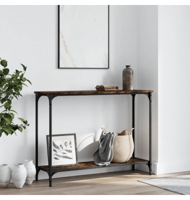  Konsolinis staliukas, dūminis, 101x30,5x75cm, apdirbta mediena - Žurnaliniai staliukai - 1